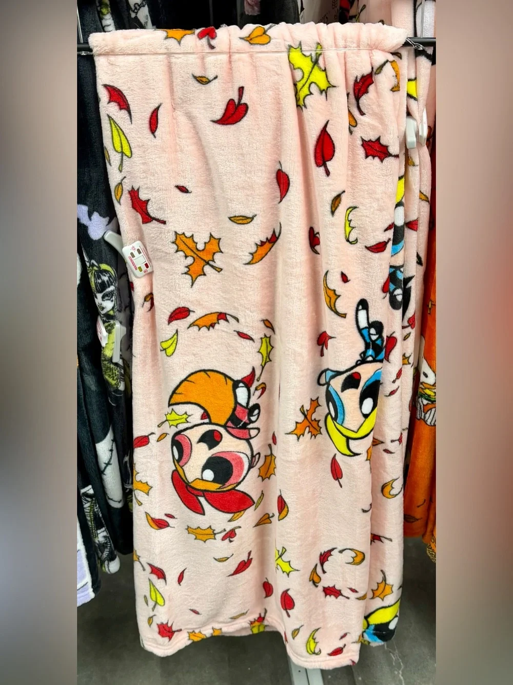 powerpuff girls fall plush blanket throw